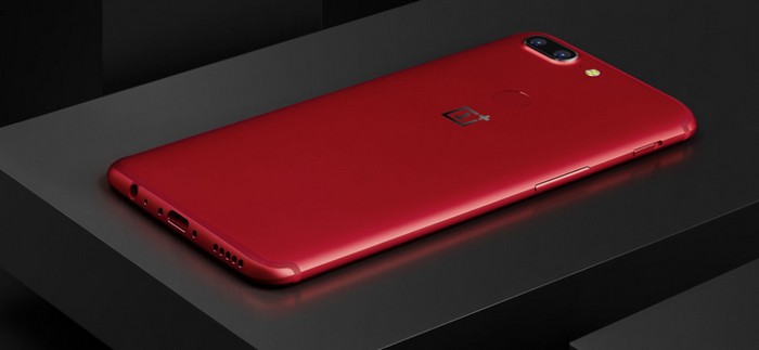 Lava Red OnePlus 5T