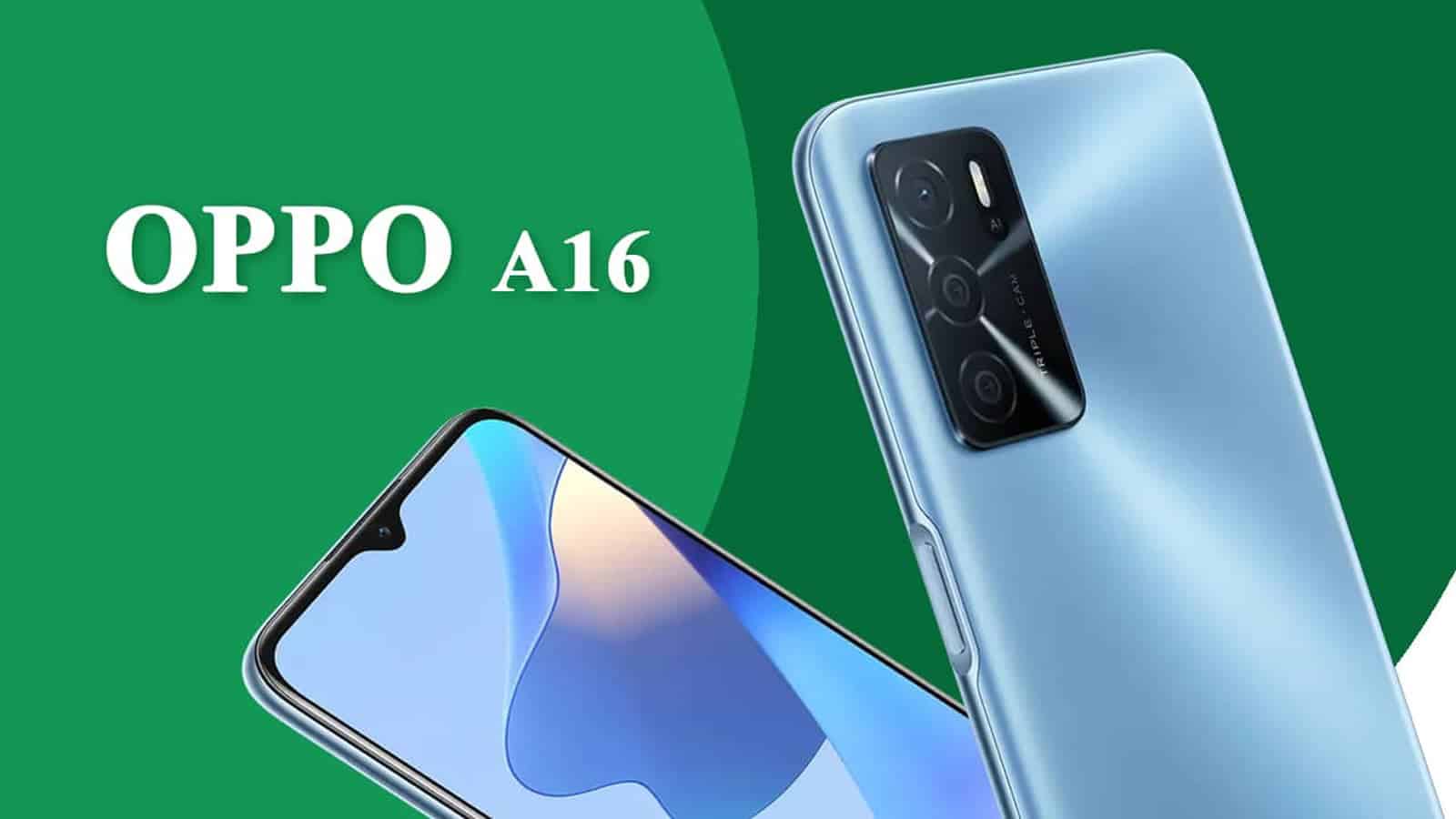 Oppo A16 specs: Helio G35 chipset, 5000mAh battery, Price!
